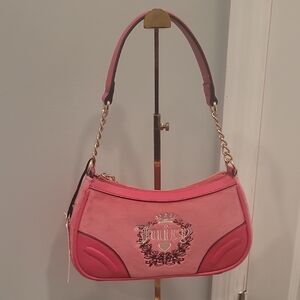 Juicy Couture Pink FREE LOVE Heritage Shoulder Bag